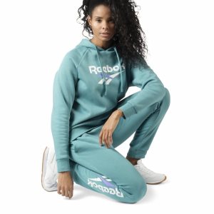 Spodnie Damskie Reebok Classic Vector Joggers Zielone PL 61WJSXT